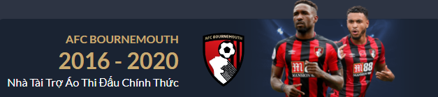 M88 tài trợ AFC BOURNEMOUTH 2016 - 2020