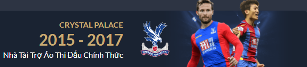 M88 tài trợ CRYSTAL PALACE 2015 - 2017